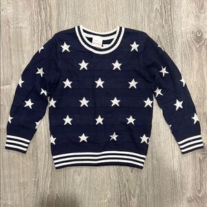Hanna Andersson Navy and White Star Sweater